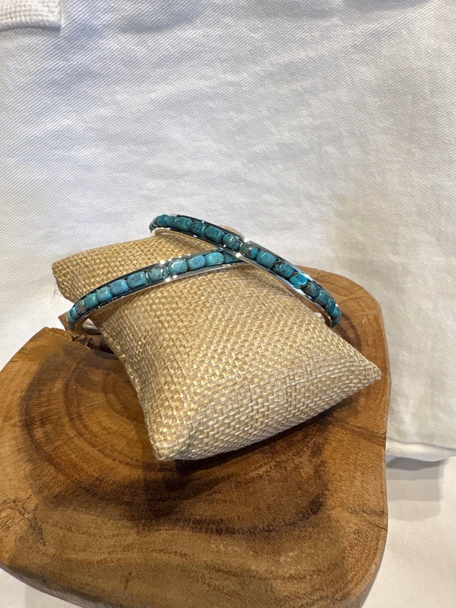 Paige Wallace Turquoise Blue Tube Bangle