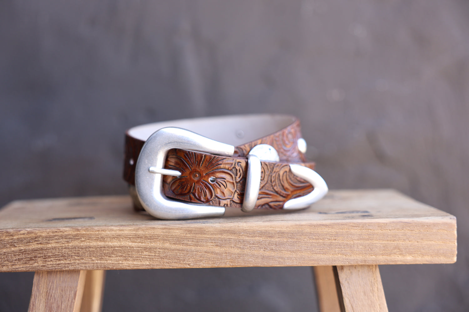 Ali Silver Stud Belt