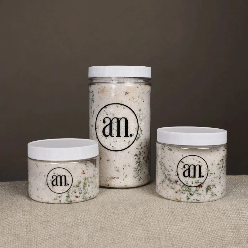 AM Seasoning Salt 3 sizes available at bolt ranch store