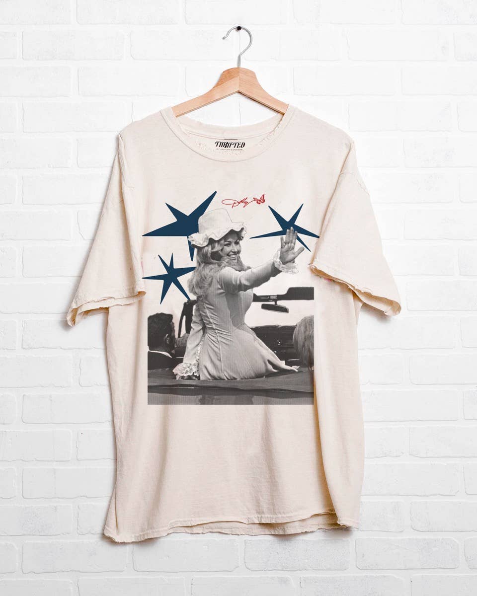 All American Dolly Parton Thrifted T Shirt 