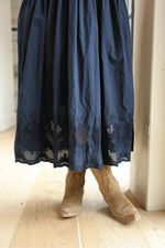 Amelia V Neck Flutter Dress Current Air Womens Dress Navy floral lace hem wedding party formal dance dress midi maxi summer womens dress free shipping Bolt Ranch Store