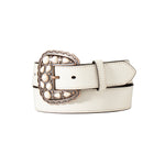 Angel Ranch White Cracked Leather Belt Find this at Boltranchstore.com