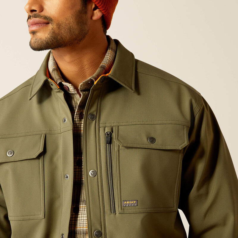 Ariat Mens Rebar DuraStretch Utility Softshell Shirt Jacket