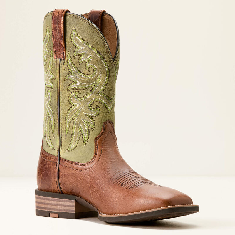 Ariat Mens Slingshot Tan Green Boot