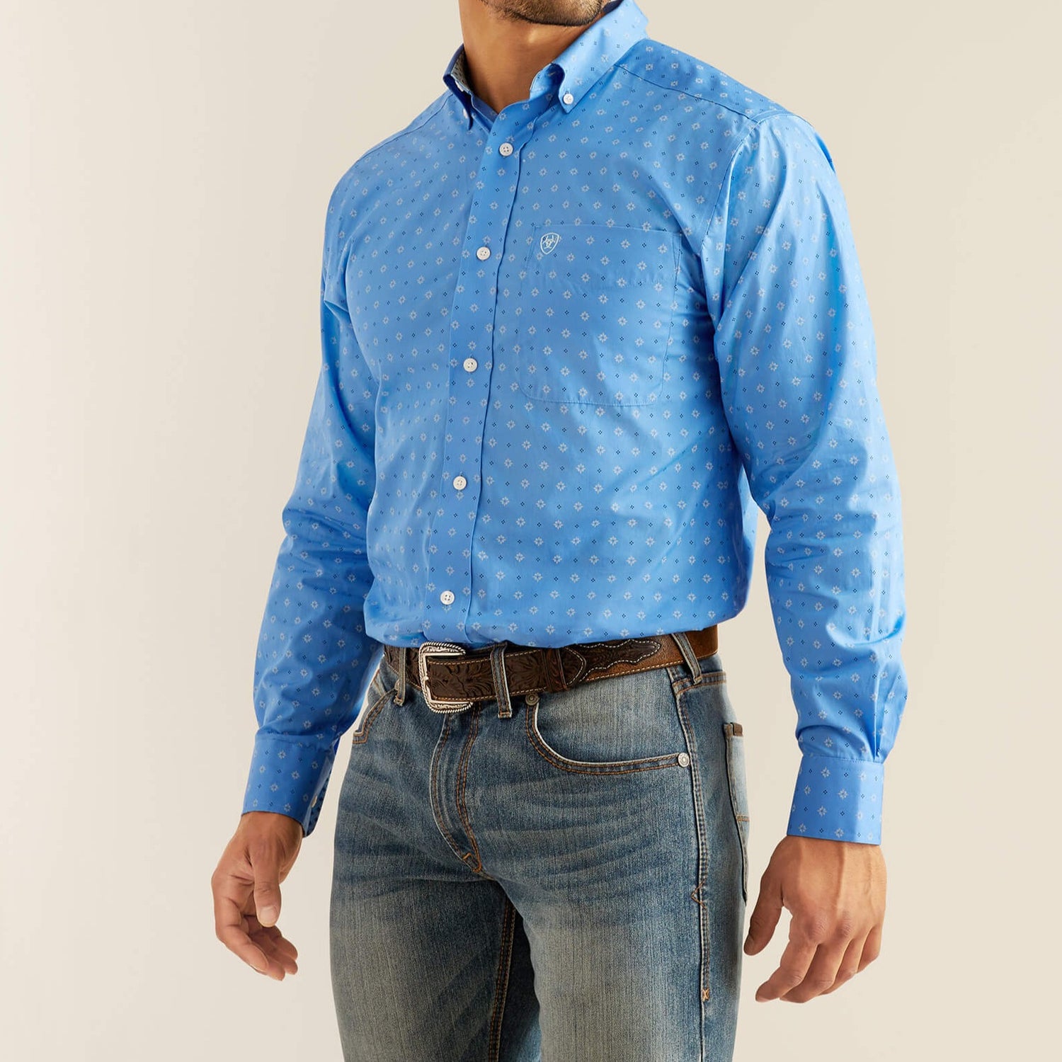 Ariat Mens Russel Fitted LS Shirt