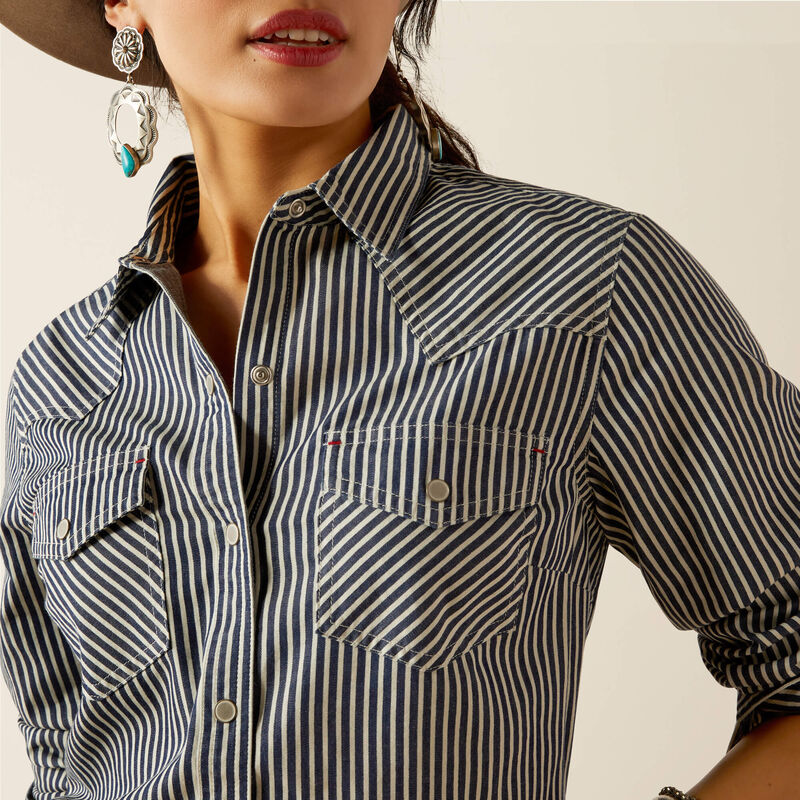 Ariat Womens Railroad Stripe Shirt