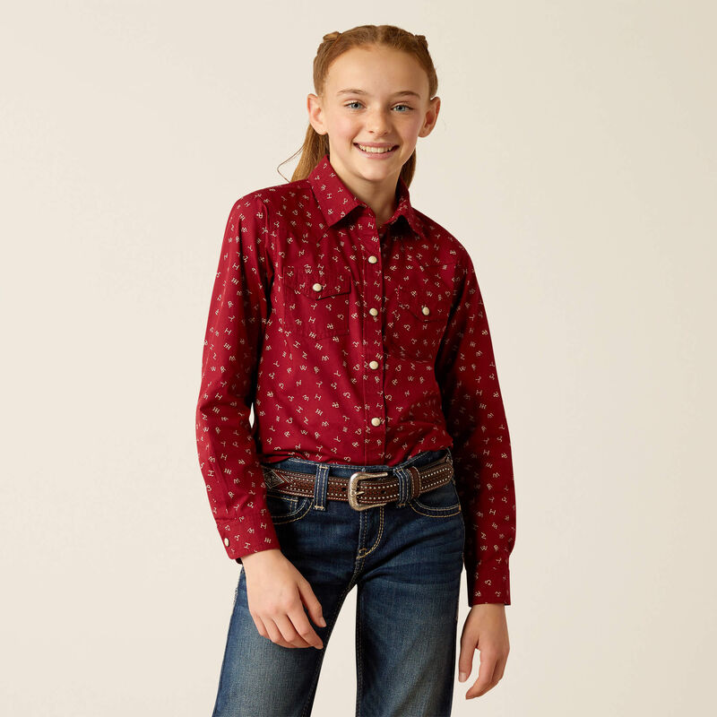 Ariat Youth Red Ranch Shirt