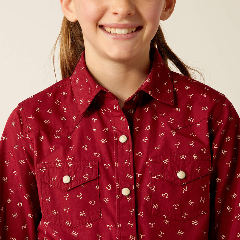 Ariat Youth Red Ranch Shirt