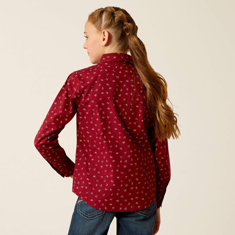 Ariat Youth Red Ranch Shirt