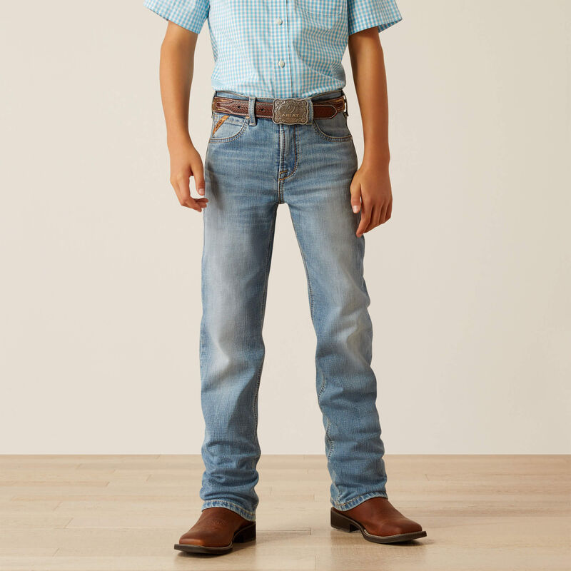 Ariat B4 Relaxed Jones Boot Cut Jeans in Leonard order at boltranchstore.com