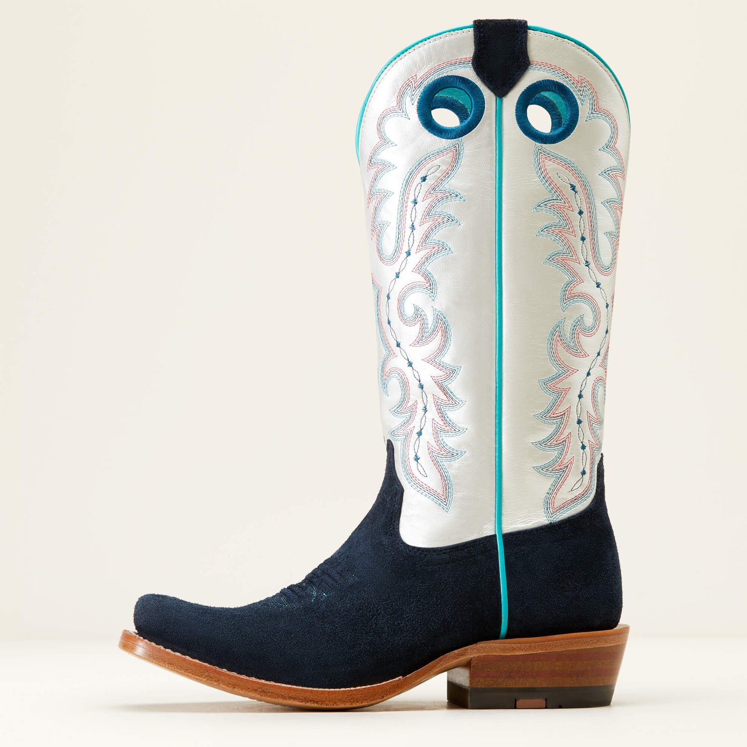 Ariat Futurity Boon Womens Western Boot - Polo Blue Roughout bolt ranch store free shipping
