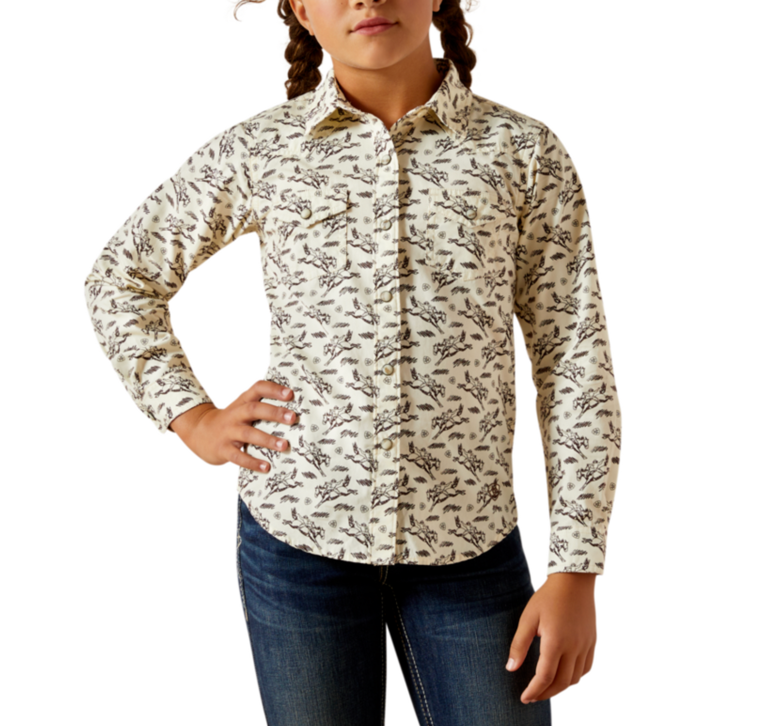 Ariat Girls Youth Rodeo Time Shirt Buy at Boltranchstore.com