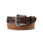 Ariat Belt 1 1/2 Boot Stitch Body Medium Brown free shipping at boltranchstore.com