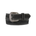 Ariat Mens Black Tooled Double Stitch Belt find at boltranchstore.com western wear