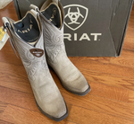 Ariat Mens Circuit High Stepper in Burned Gray Suede western boots cowboy