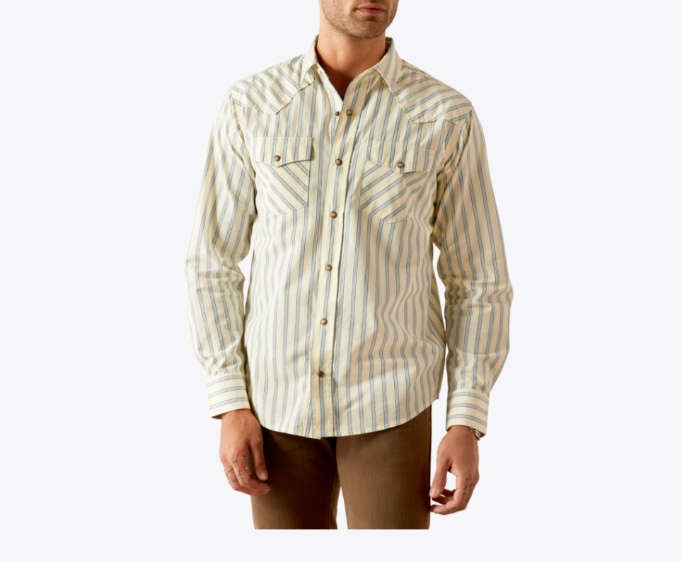 Ariat Mens Hanford Retro Fit Shirt mens long sleeve button down hanford shirt at boltranchstore.com