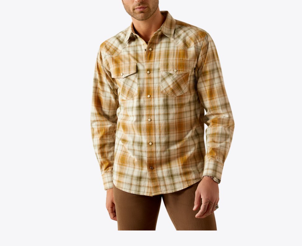 Ariat Mens Hansford Retro Fit Shirt mens ariat long sleever shirt at boltranchstore.com