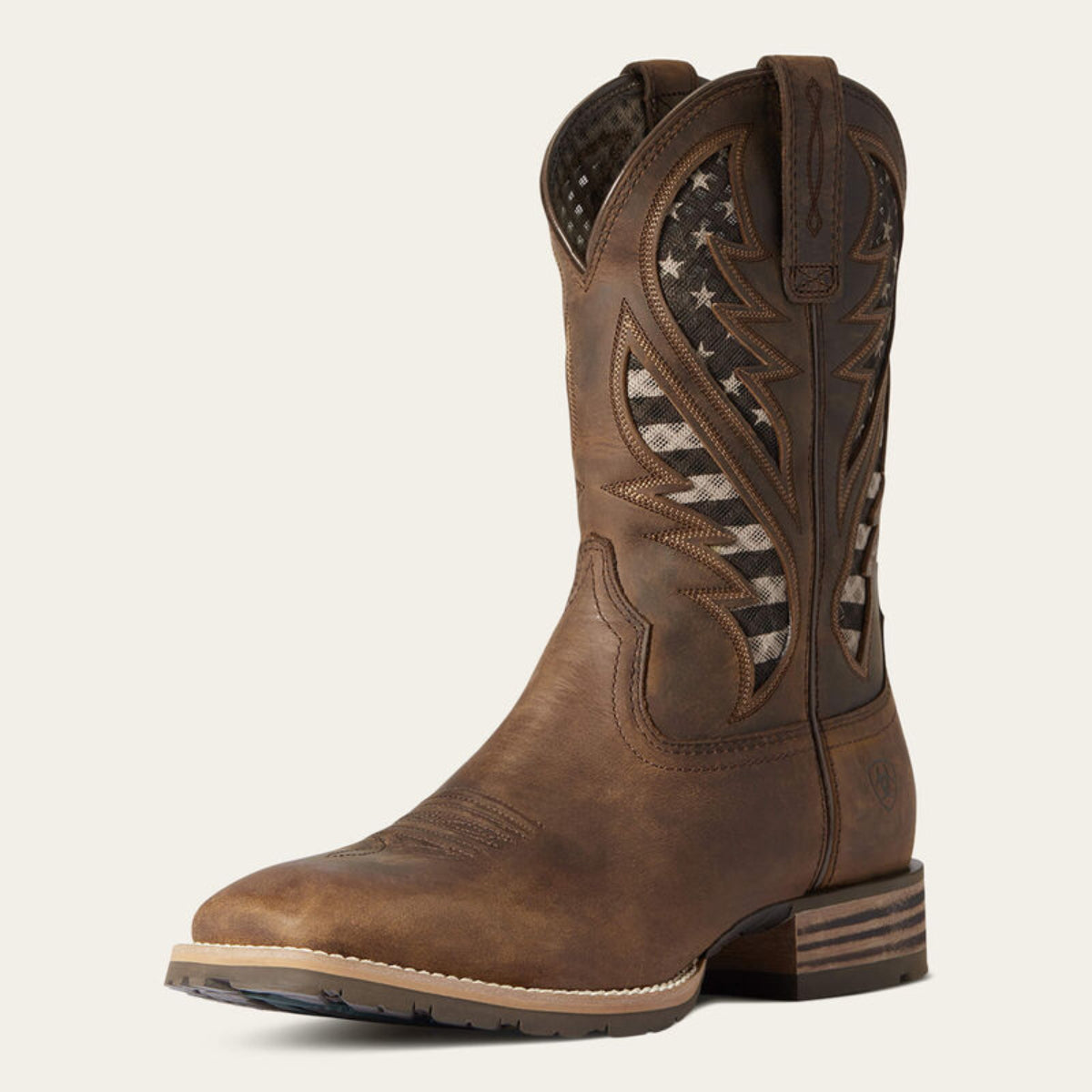 Ariat Mens Hybrid VentTek Flag Boot Find this at Bolranchstore.com free shipping mens cowboy boot