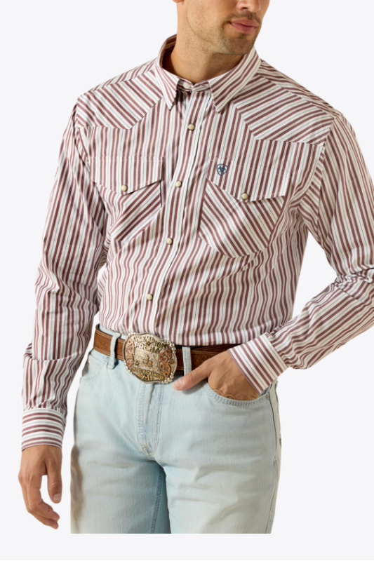 Ariat Mens Pro Series Trae Fitted Snap Shirt buy at boltranchstore.com western wear