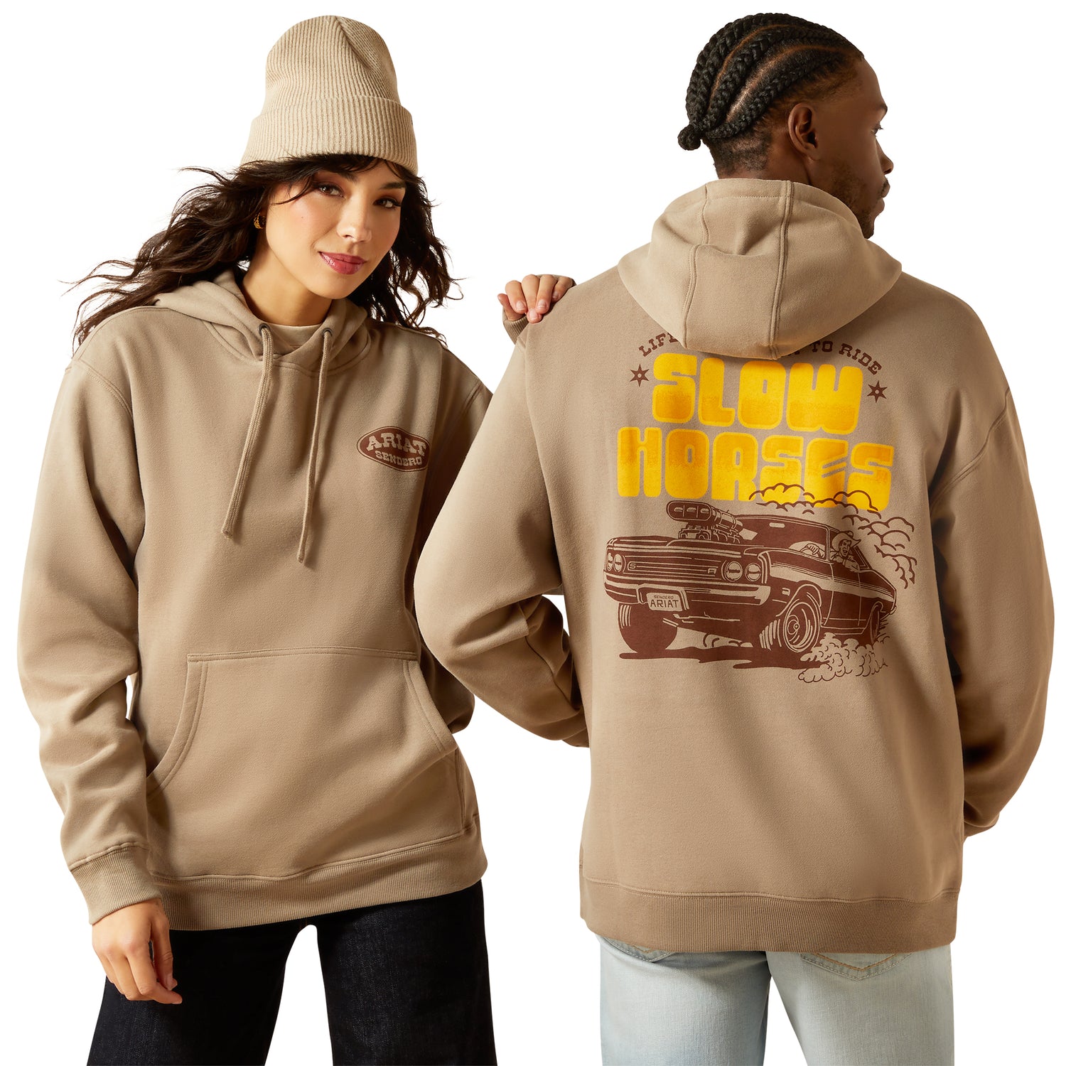Ariat Mens Sendero Slow Horses Hoodie order at boltranchstore.com