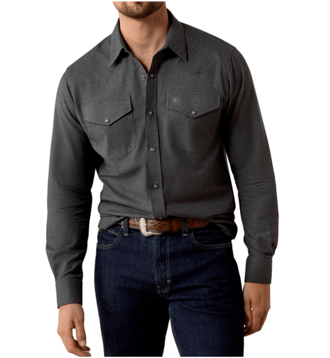 Ariat Mens Solid Twill Shirt shop at boltranchstore.com