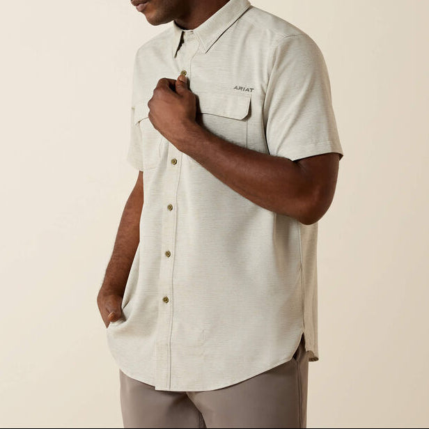 Ariat Mens VentTEK Outbound Fitted Shirt buy at bolt ranch store in kamas utah western wear short sleeve breathable mens top shirt button down  in stock SKU 10071762