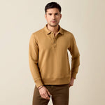 Ariat Wilton Sweatshirt tigers eye organic cotton blend pullover mens western clothing Utah SKU 10078989