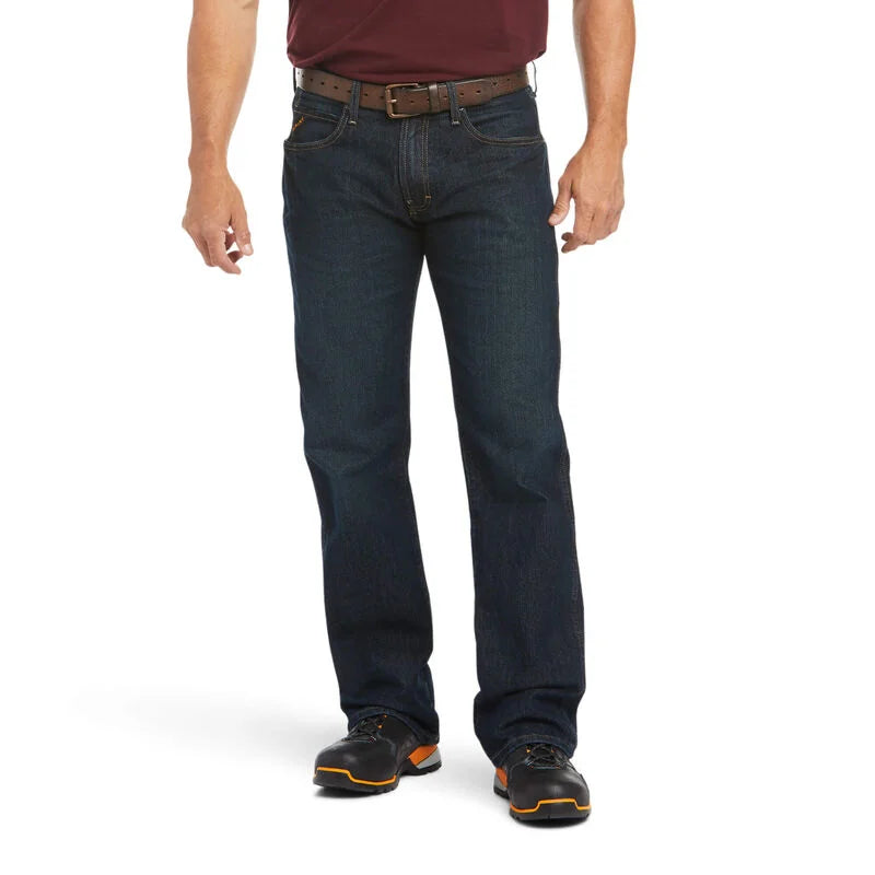 Ariat Rebar M5 Straight DuraStretch Straight Leg in Blackstone mens western wear at boltranchstore.com