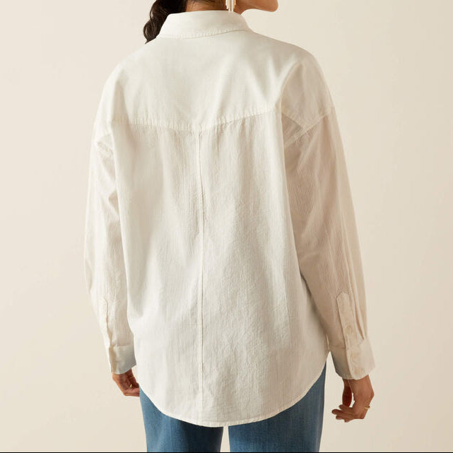 Ariat Womens Baggy Button Up Shirt 