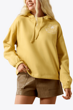 Ariat Womens Make Your Own Lucky Hoodie yellow sweatshirt western fashion womens horseshoe buy at boltranchstore.com western wear