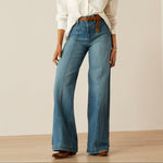 Ariat Womens Ultra High Rise Sloane Wide Leg Jeans full