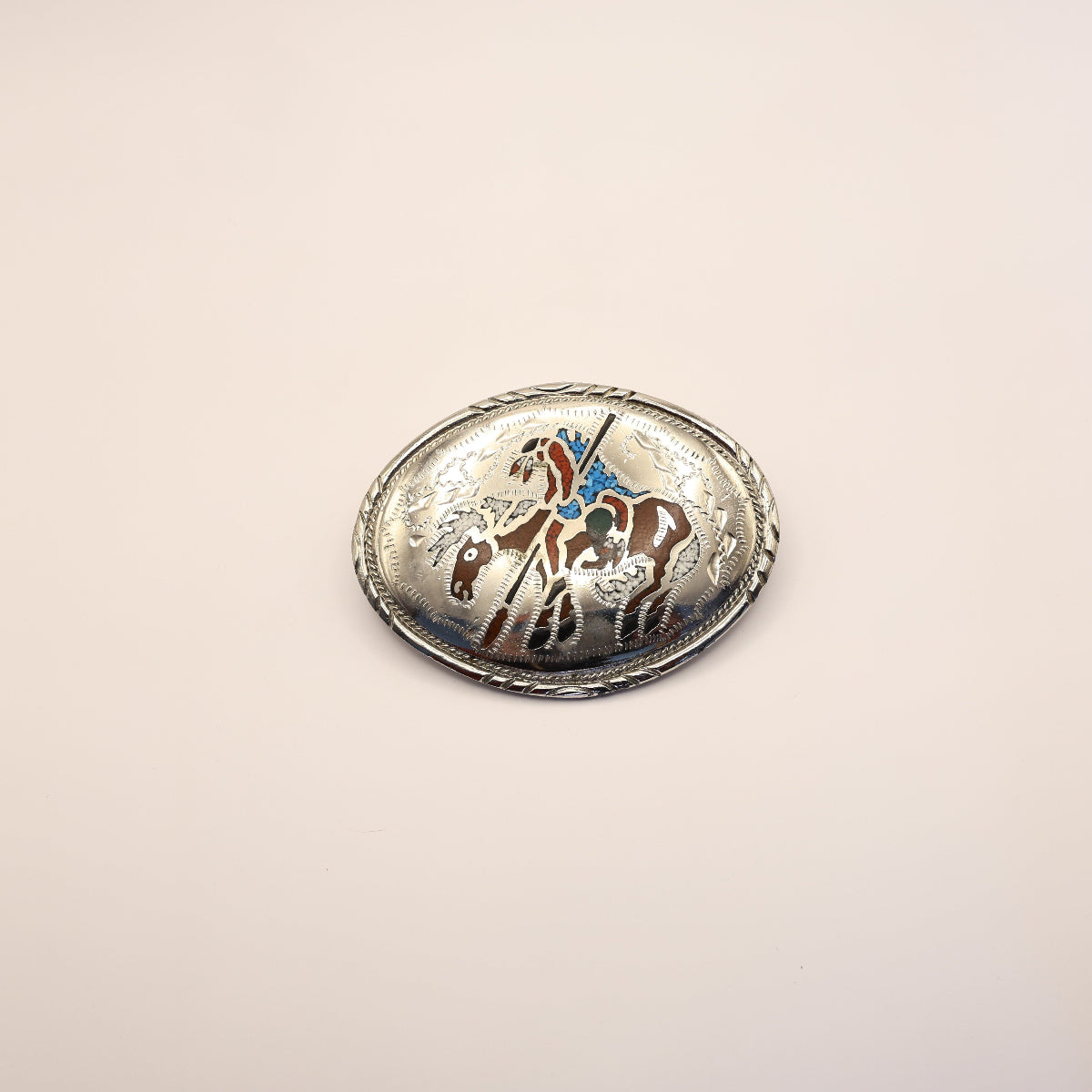 Authentic Horse Warrior Inlay Buckle exclusive at boltranchstore.com