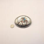 Authentic Horse Warrior Inlay Buckle size