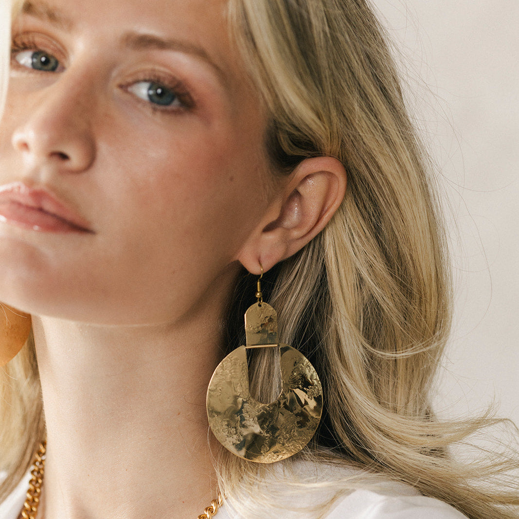 Twisted Silver Egypt Earrings