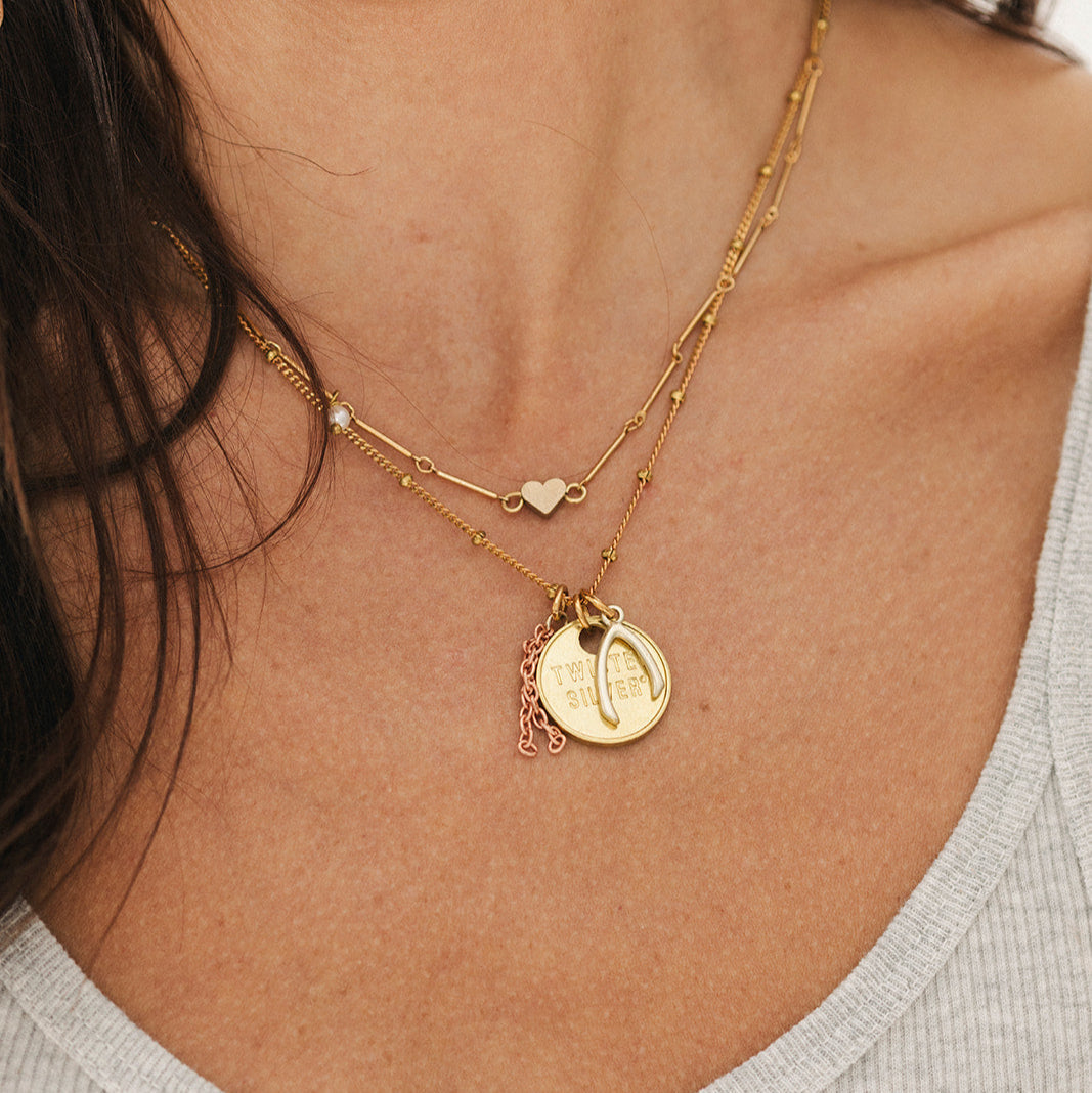 Twisted Silver Karma Necklace