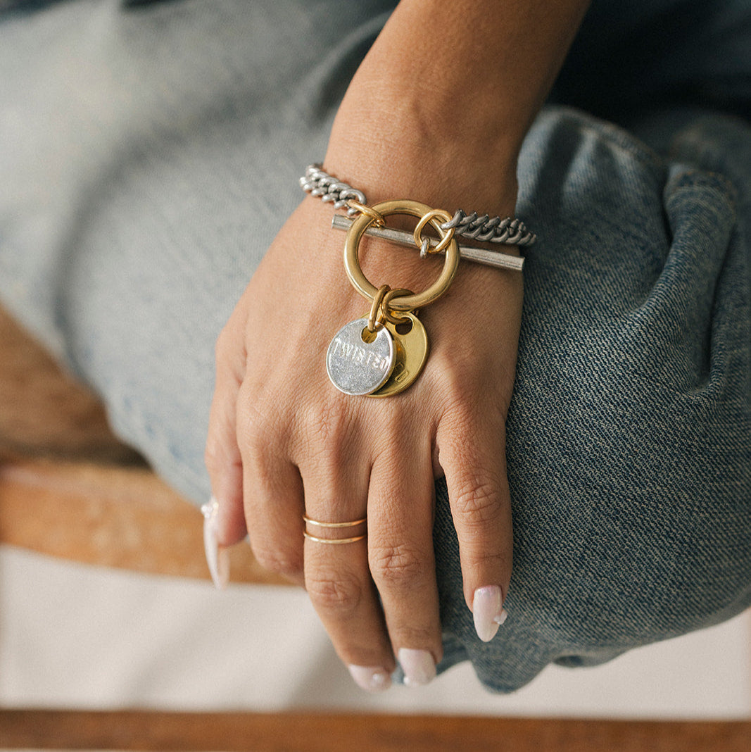Twisted Silver Capture Bracelet