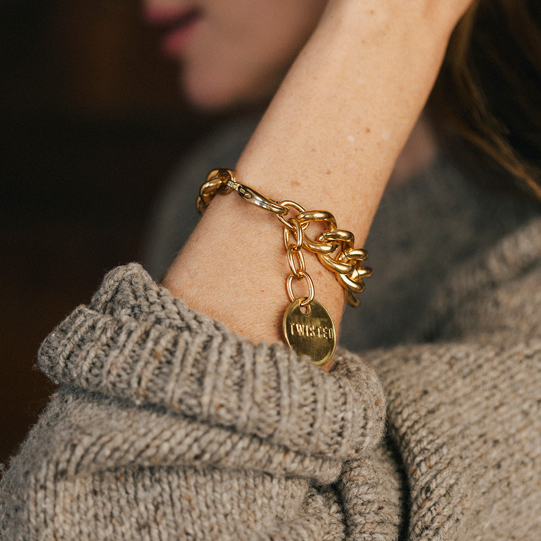 Twisted Silver Bond Bracelet