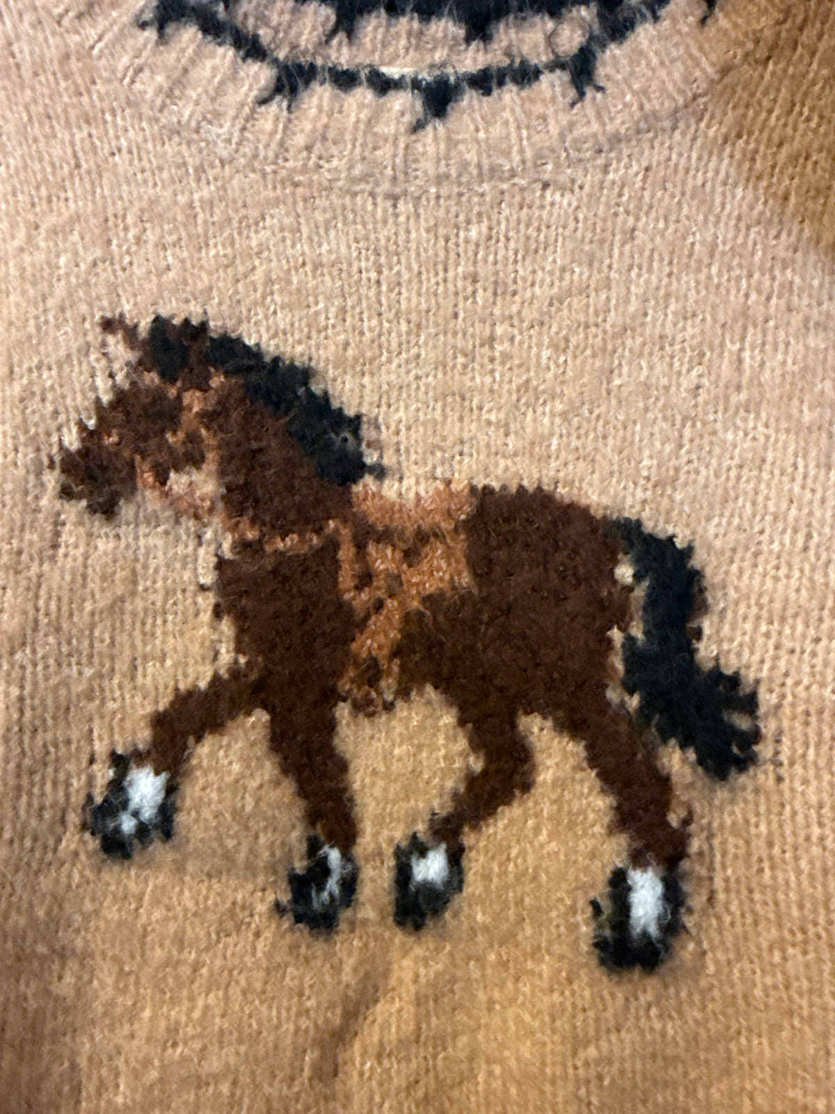 Kate Girls Horse Knit Sweater