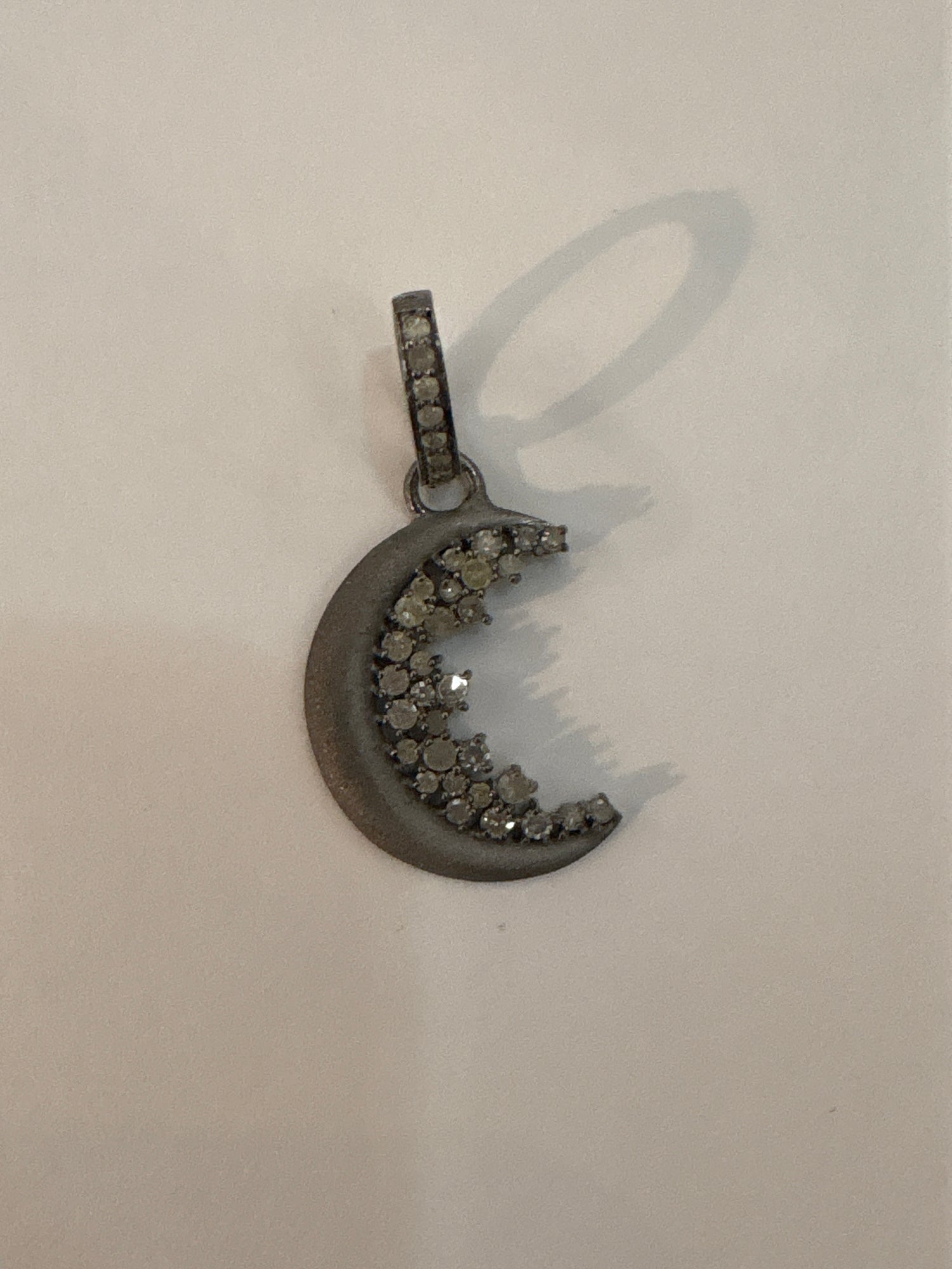 Makhala Diamond Crescent Moon Charm