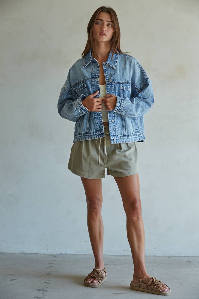 Ava Denim Button Down Jacket