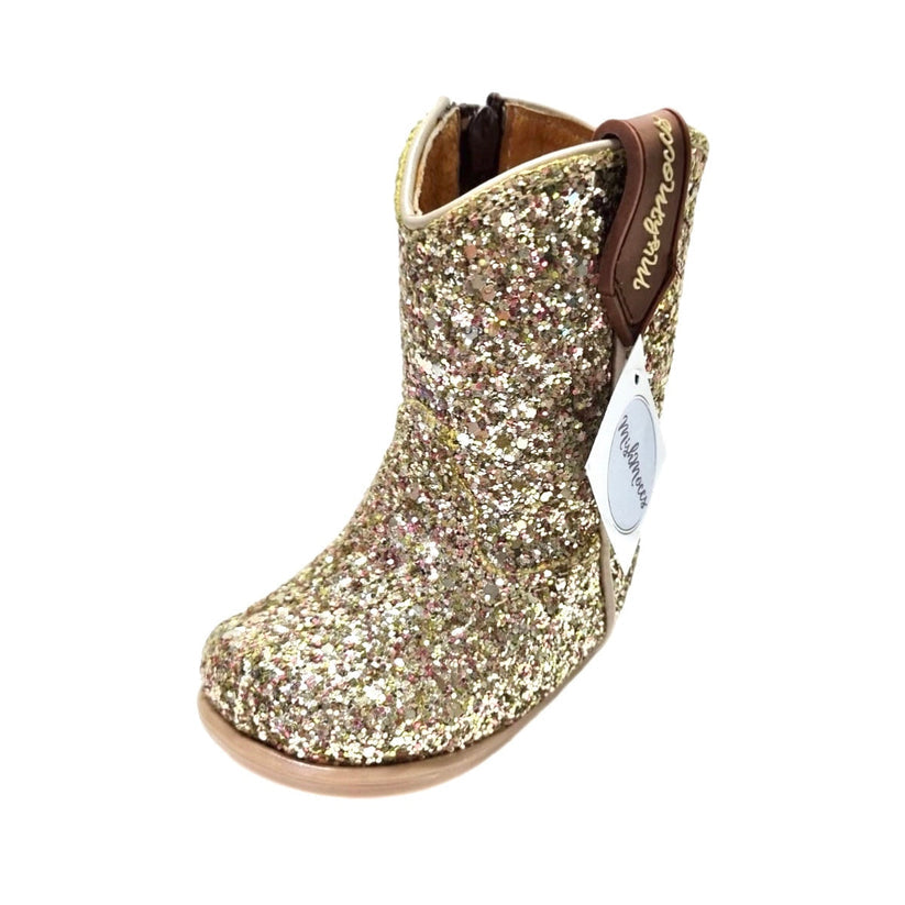 MishMoccs Princess Bootie Gold glittery boot free shipping at boltranchstore.com