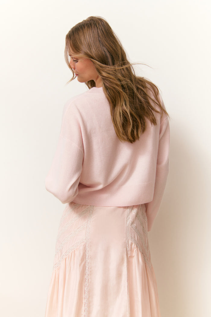 LoveShackFancy Bellman Soft Cashmere Pullover