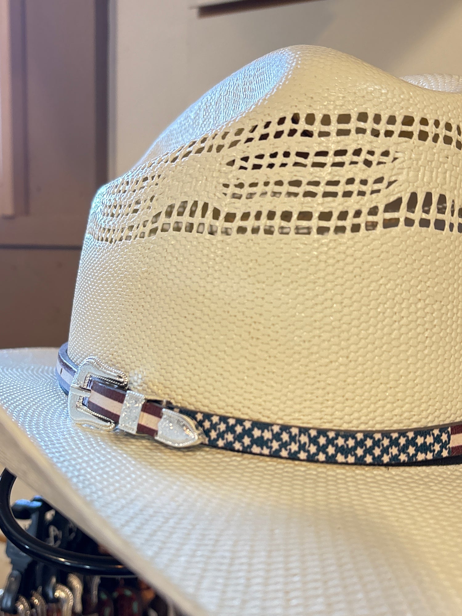 Distressed USA Flag Hat Band