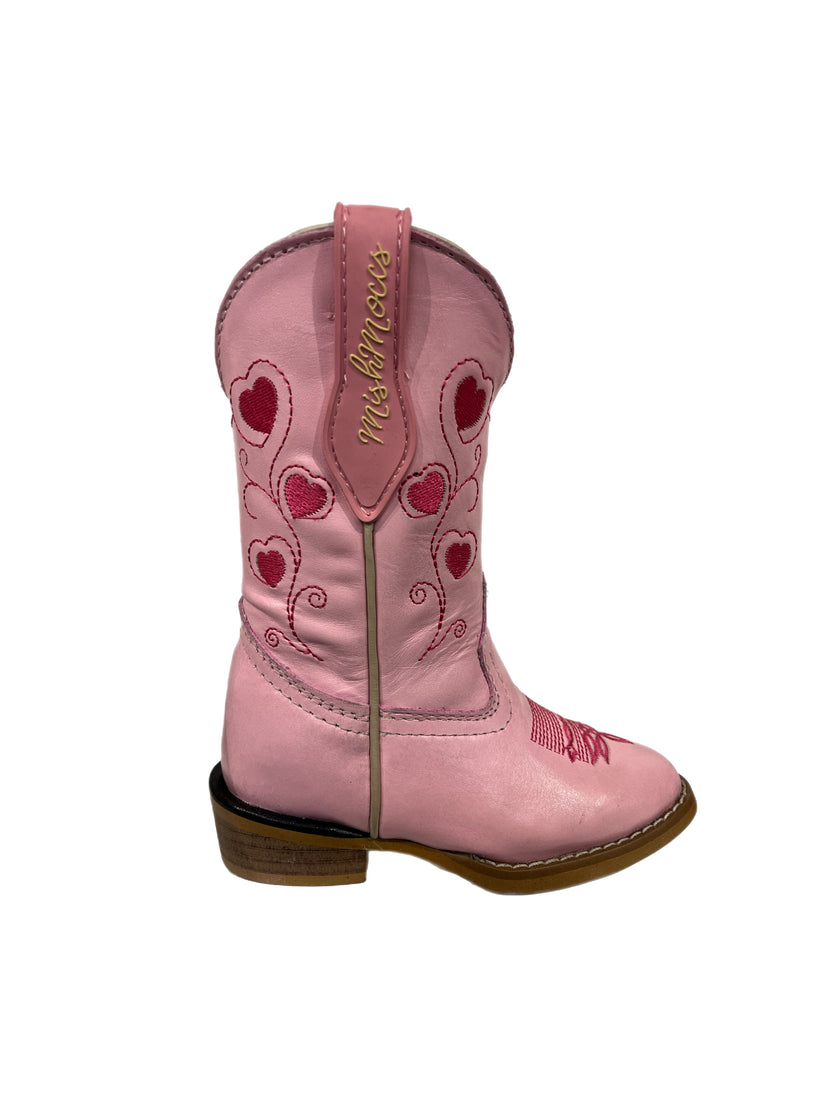 MishMoccs Pink Heart Boots