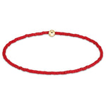 enewton Gameday Hope Classic Bracelet Crimson crimson red seed bead stretch bracelet with single gold filled bead western fashion Utah SKU BGDHOPCLCRM