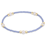 enewton Gameday Hope Purpose Pearl Bracelet Light Blue light blue seed bead stretch bracelet with pearls and gold filled beads rodeo western fashion Utah SKU BGDHOPPURPPELIB