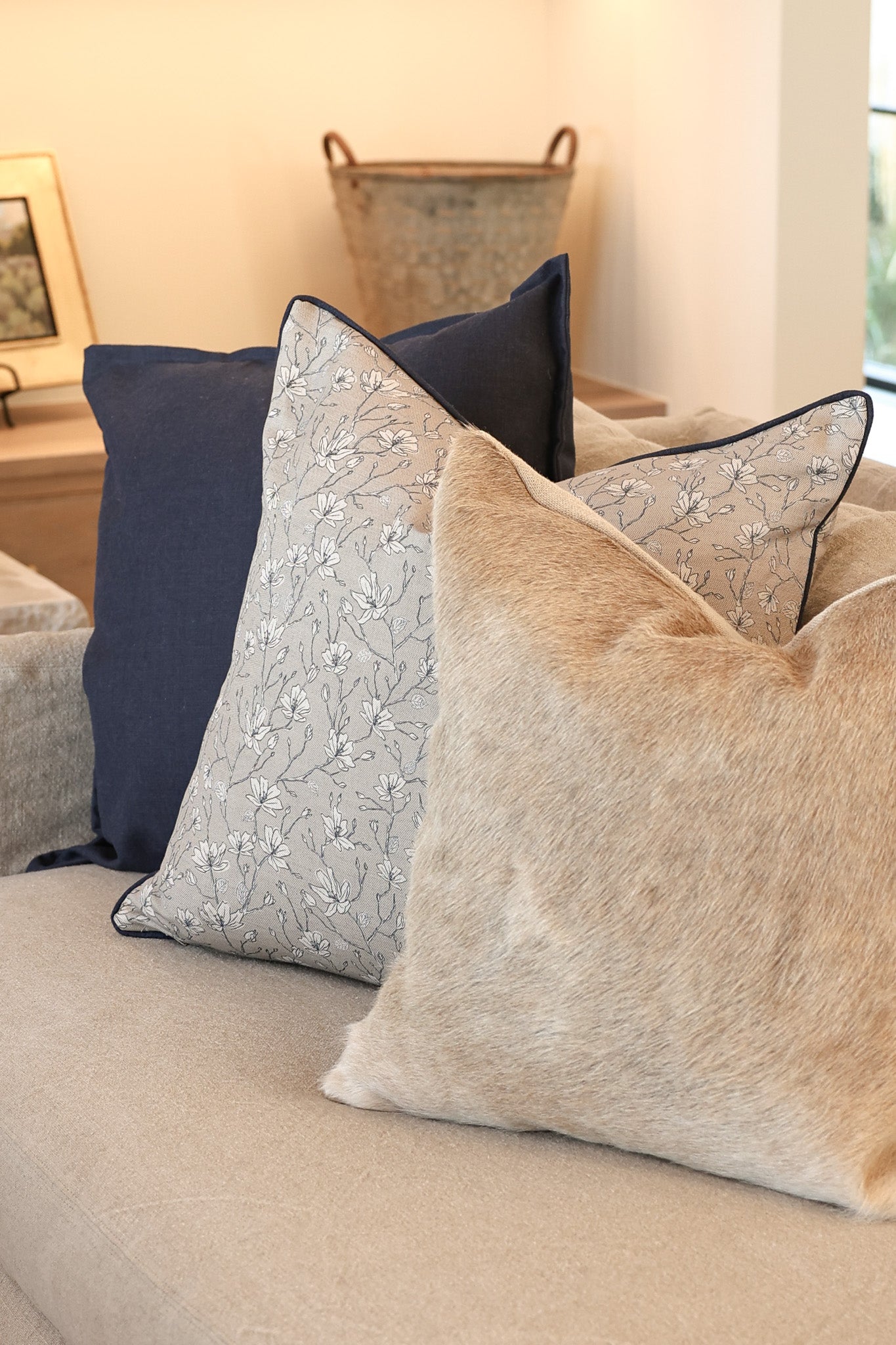 Bolt Ranch Hide Pillow