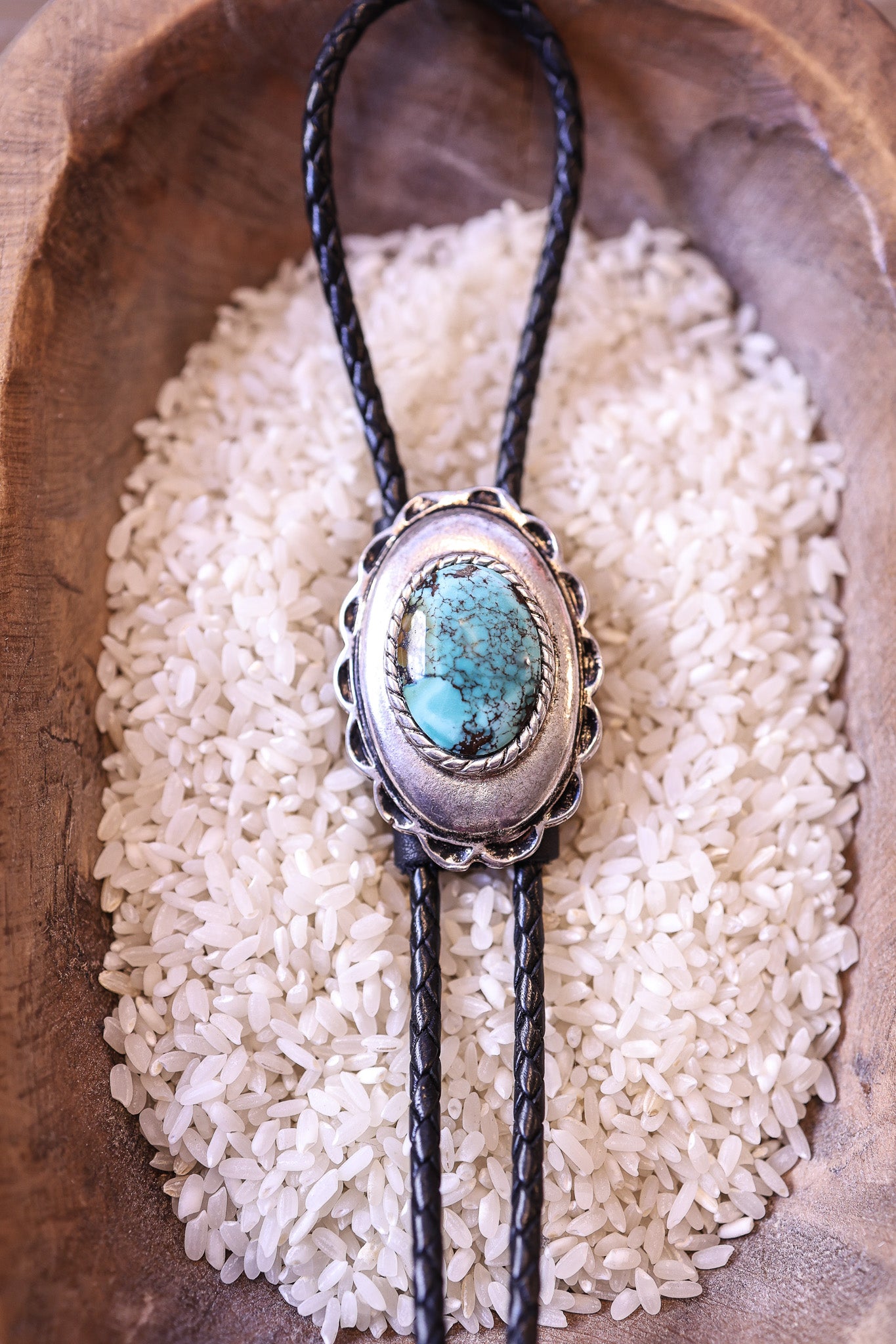 Oval with Turquoise Bolo