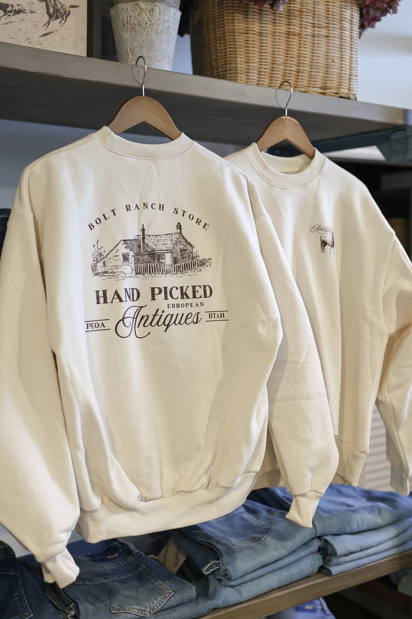 Bolt Ranch Antique Crewneck