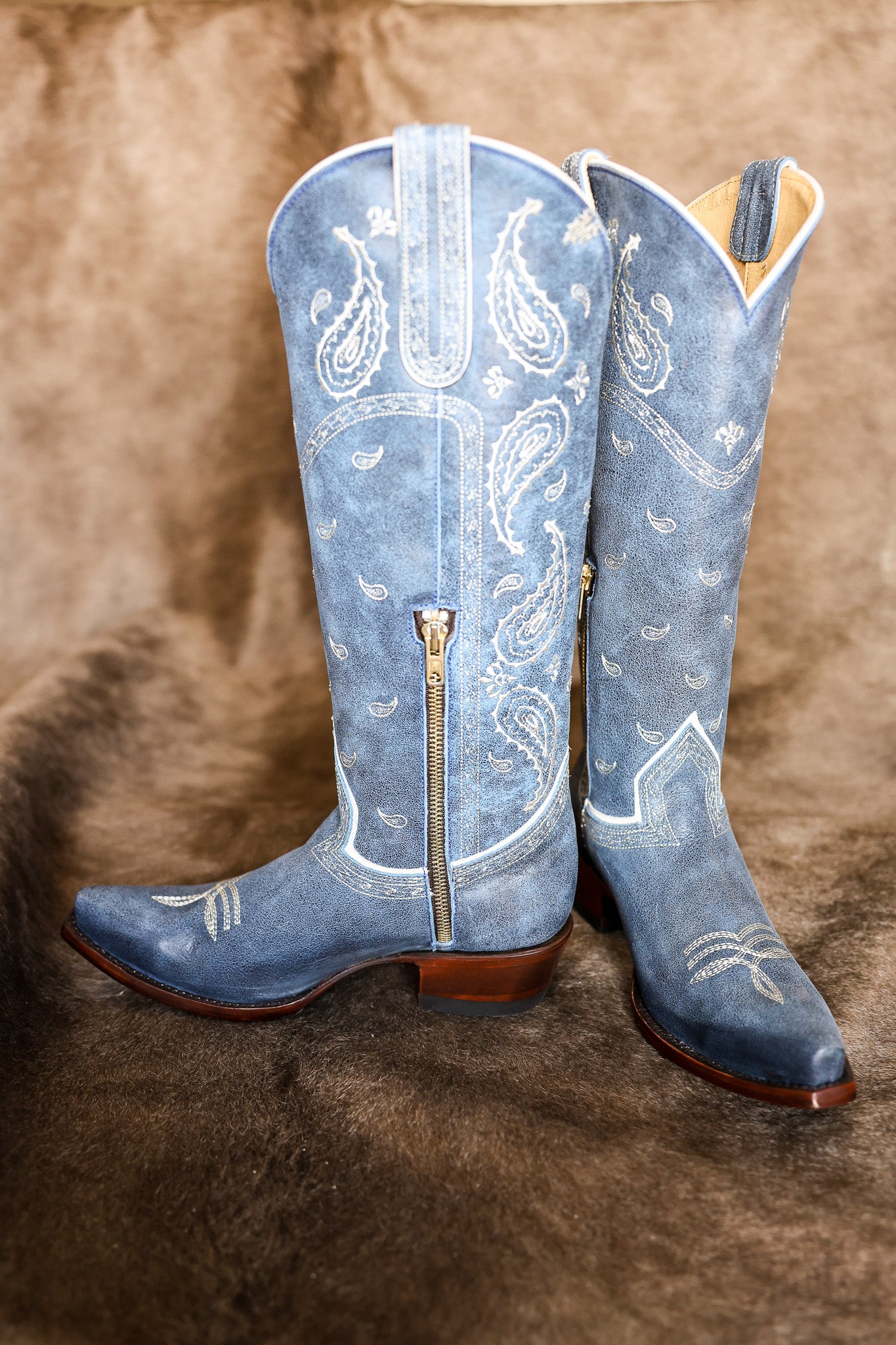 Old Gringo Blue Bandana Cowboy Boots